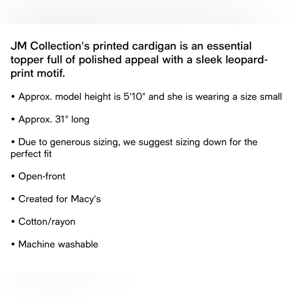 Jacquard Leopard-Print Cardigan, Created for Macy's - Picture 5 of 7